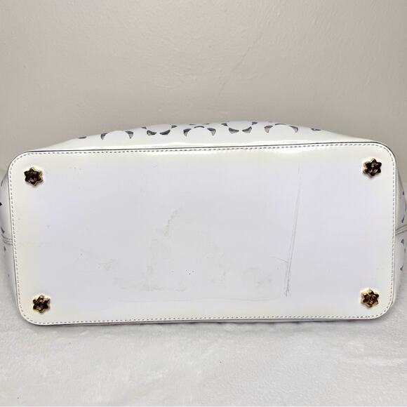 Draper James Peabody Perforated Tote Bag White Shopping Traveling Beach - Picture 7 of 10